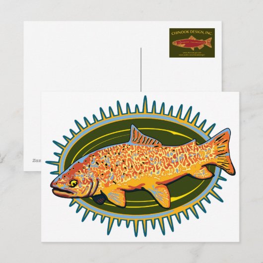 Tijgerforel briefkaart (Voorkant / Achterkant)