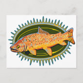 Tijgerforel briefkaart (Voorkant)