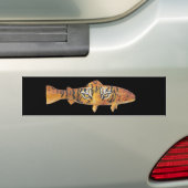 Tijgerforel bumpersticker (Op auto)