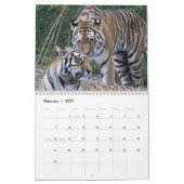 Tijgerfoto's 12 maanden kalender (Feb 2027)
