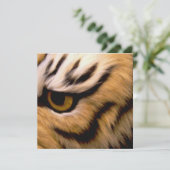 Tijgerfotouitnodiging Kaart (Staand voorkant)