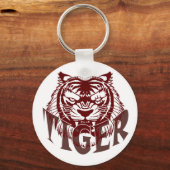 tijgergebulder sleutelhanger (Voorkant)
