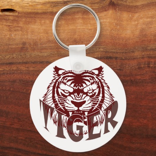 tijgergebulder sleutelhanger (Voorkant)