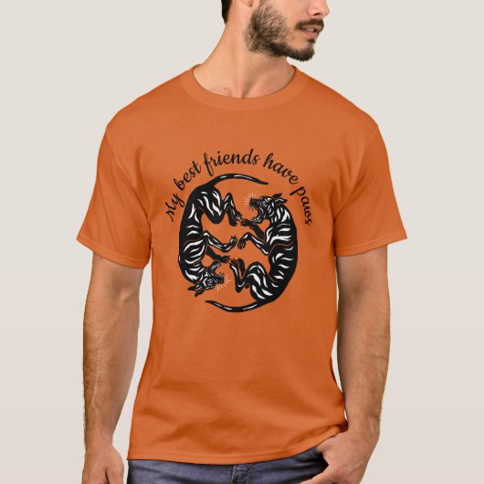 Tijgergestreepte Dogues  T-shirt (Voorkant)