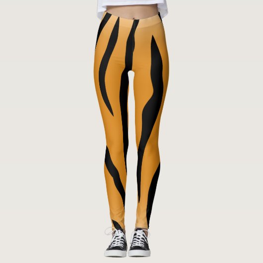 Tijgergestreepte Leggings (Voorkant)
