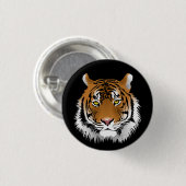 Tijgergezicht Badge Ronde Button 3,2 Cm (Voorkant /achterkant)