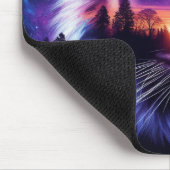 Tijgergezicht en Schilderachtig zonsonderganglands Muismat (Hoek)