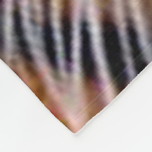 tijgergezicht fleece deken (Hoek)