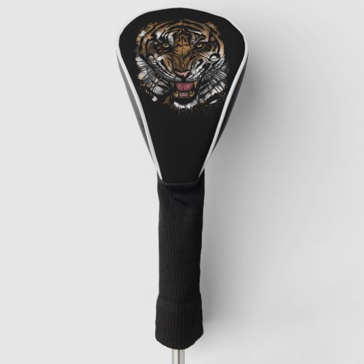Tijgergezicht Golfheadcover (Voorkant)