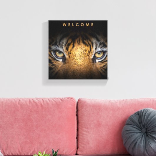 tijgergezichtscanvas canvas afdruk (Insitu (Woonkamer))
