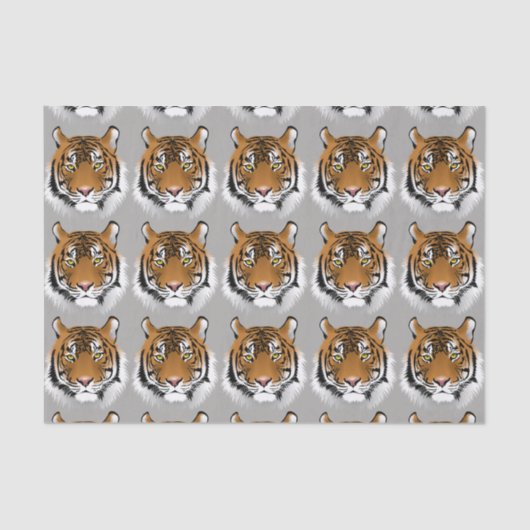 Tijgergezichtsweefsel papier (Voorkant)