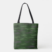 Tijgergolven (gestileerd patroon) 5 tote bag (Achterkant)