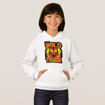 Tijgergrafische hoodie voor kinderen