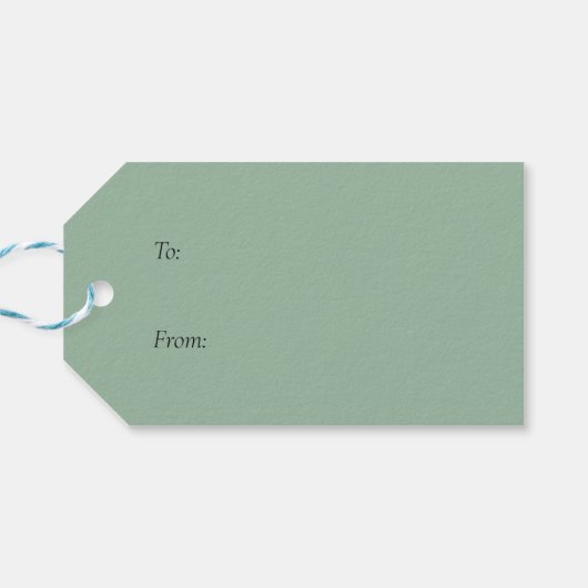 Tijgergroene Oerwouden bladeren Cadeaulabel (Achterkant Horizontaal)