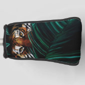 Tijgergroene Oerwouden bladeren Golfheadcover (Voorkant)