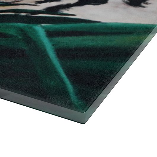 Tijgergroene Oerwouden bladeren Snijplank (Hoek)