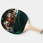 Tijgergroene Oerwouden bladeren Tafeltennisbatje (Zijkant)