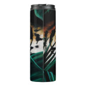 Tijgergroene Oerwouden bladeren Thermosbeker (Achterkant)