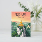 Tijgergrottempel Thailand Briefkaart (Staand voorkant)