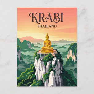 Tijgergrottempel Thailand Briefkaart