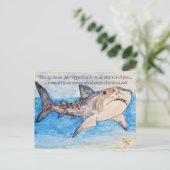 Tijgerhaai Briefkaart (Staand voorkant)