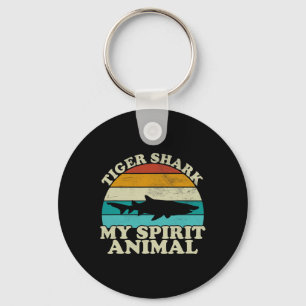 Tijgerhaai Mijn Spirituele Dier - Oude Vis Visvang Sleutelhanger