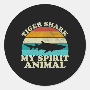 Tijgerhaai My Spirit Animal - vissen Ronde Sticker