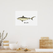 Tijgerhaai Poster (Keuken)