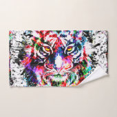 Tijgerhanddoeken | kleurrijke tekening | Abstracte Bad Handdoek (Handdoek)
