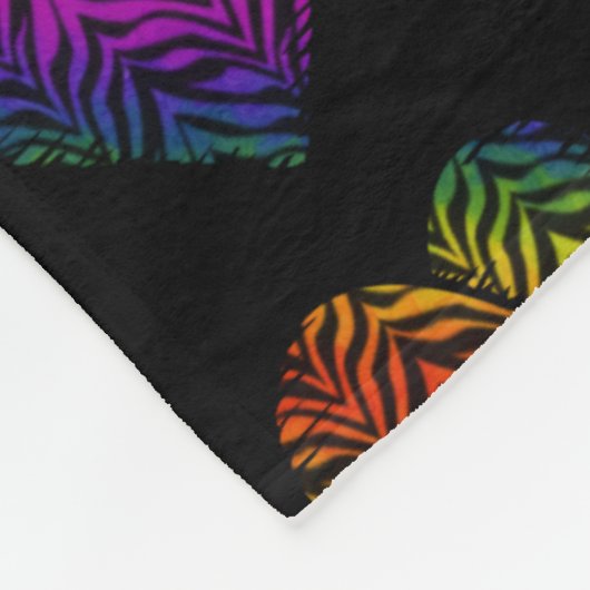 Tijgerhart 1 fleece deken (Hoek)