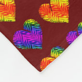 Tijgerhart 3 fleece deken (Hoek)