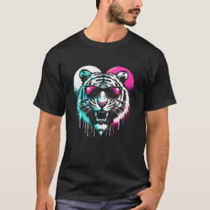 Tijgerhart - Vintage Tijger Wilde Dierenliefhebber T-shirt