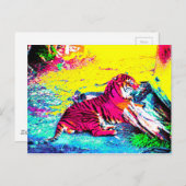 tijgerhelderheid briefkaart (Voorkant / Achterkant)