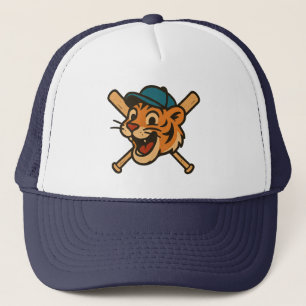 Tijgerhonkbal Sportieve Moeder Vader Cadeaus Grapp Trucker Pet