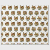  tijgerhoofd cadeaupapier (Vlak)