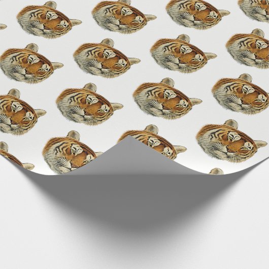  tijgerhoofd cadeaupapier (Hoek)