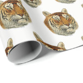  tijgerhoofd cadeaupapier (Rol Hoek)