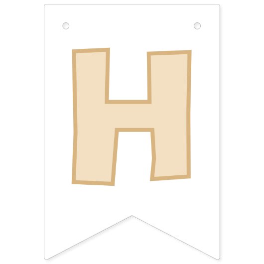 Tijgerhoofd Happy Birthday Party Vlaggetjes (Tweede vlag)