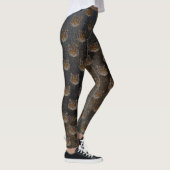 Tijgerhoofd, lederen blik leggings (Rechts)