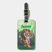 Tijgerhoofden en Speciaal Bagagelabel voor de toni (Voorkant verticaal)