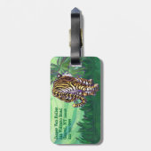 Tijgerhoofden en Speciaal Bagagelabel voor de toni (Achterkant verticaal)