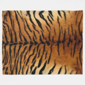 TIJGERHUID FLEECE DEKEN (Voorkant (Horizontaal))
