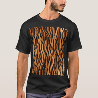 Tijgerhuid: hand-getrokken naadloos patroon. t-shirt