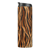 Tijgerhuid: hand-getrokken naadloos patroon. thermosbeker (Geroteerd rechts)