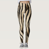 Tijgerhuid naadloze textuur leggings (Voorkant)