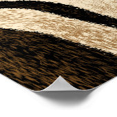 Tijgerhuid naadloze textuur poster (Hoek)