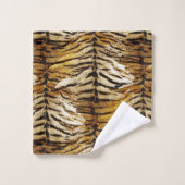 tijgerhuid, stijlvol, tijger, gestreept, dierlijke bad handdoek (Wasdoekje)