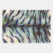 Tijgerhuidafdruk in drie kleuren inpakpapier vel (Voorkant 3)