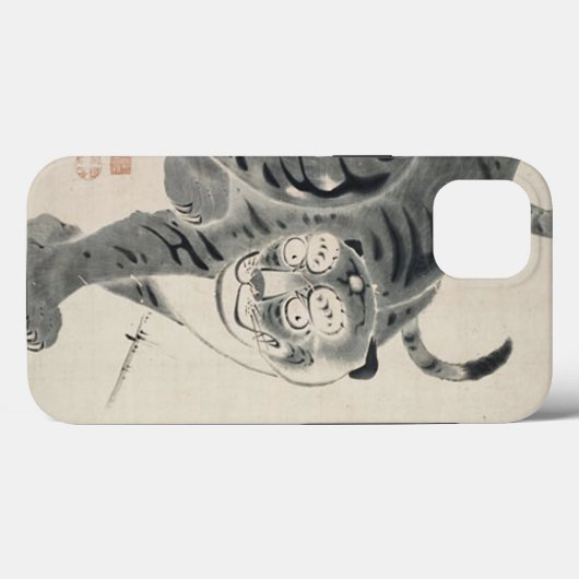 Tijgerillustratie door Ito Jakuchu Case-Mate iPhone Case (Achterkant (horizontaal))