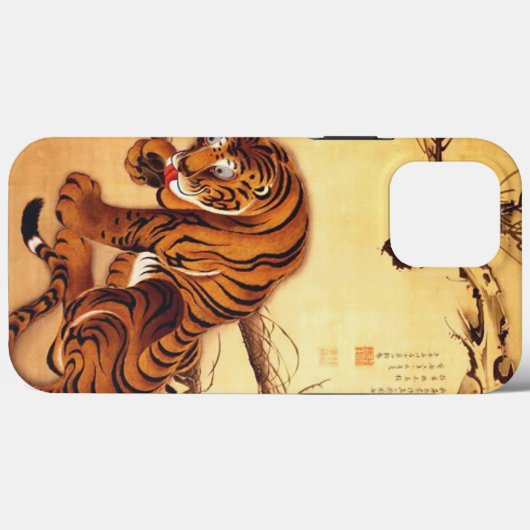 Tijgerillustratie door Ito Jakuchu Case-Mate iPhone Case (Achterkant (horizontaal))